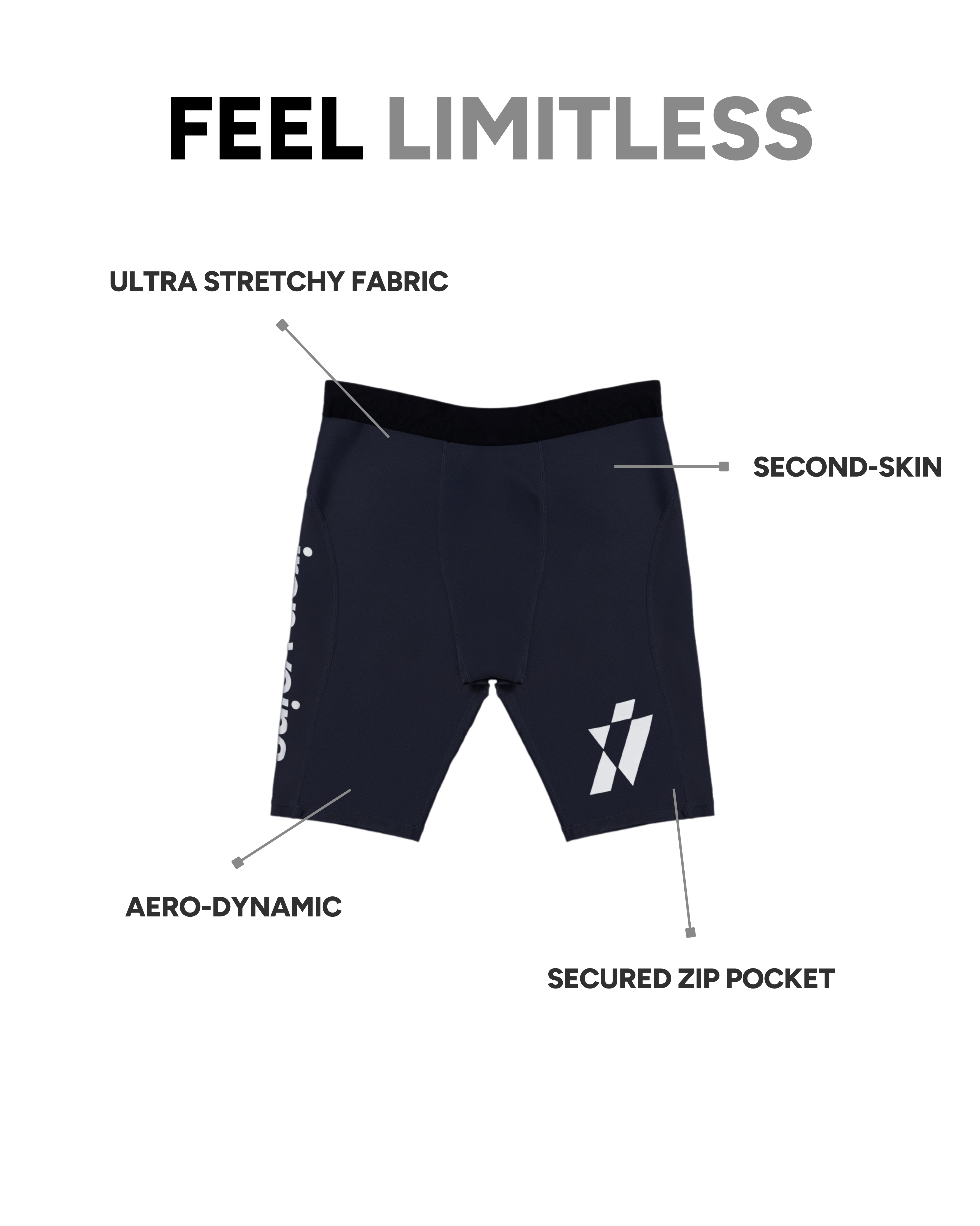 MileX Running Tights - Grey