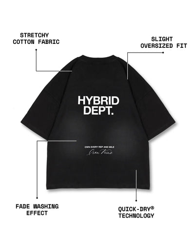 MileX Hybrid Tee - Iron Veins