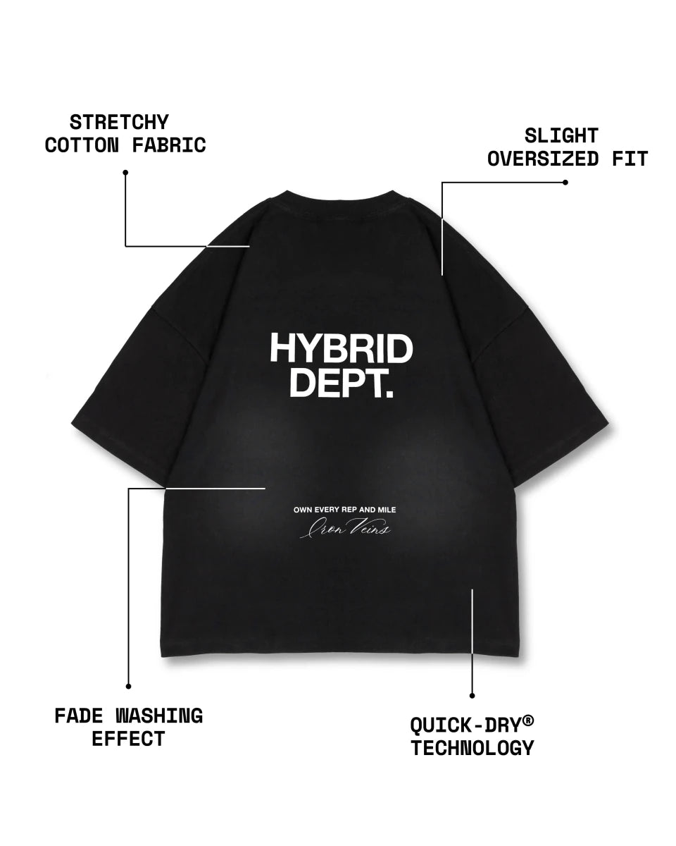 MileX Hybrid Tee - Iron Veins